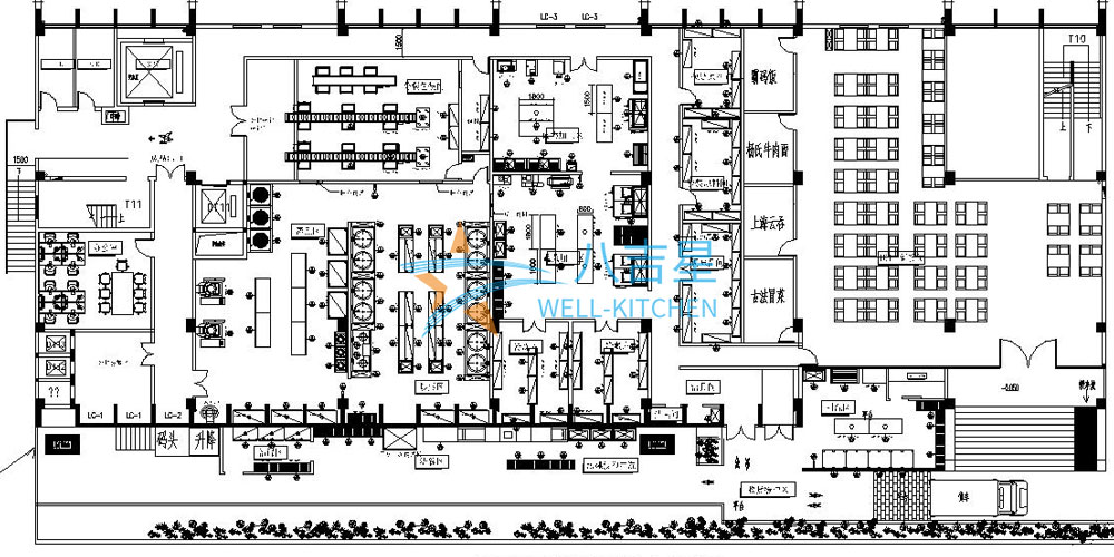 深圳南山鑫輝餐飲熟食中心中央廚房設(shè)計(jì)圖